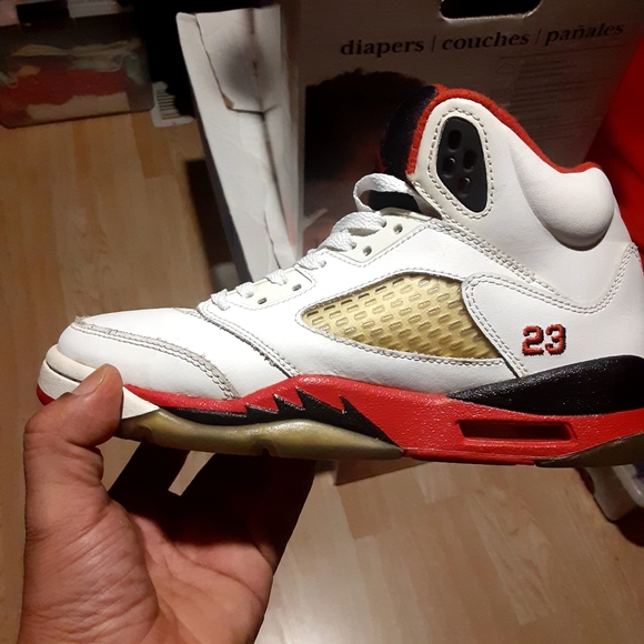 Jordan retro 5 chicago red fire - Picture 2 of 9